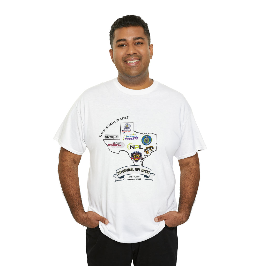 "Exclusive NPL Event Commemorative T-Shirt: Celebrate Pickleball History!"