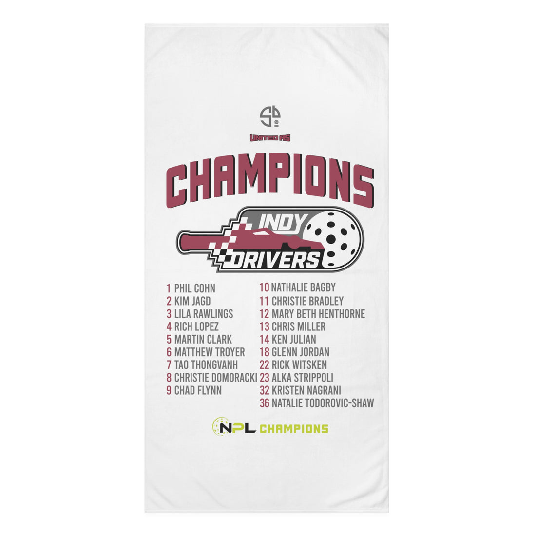 Indy Drivers™ NPL 2023 Champions Mink-Cotton Towel