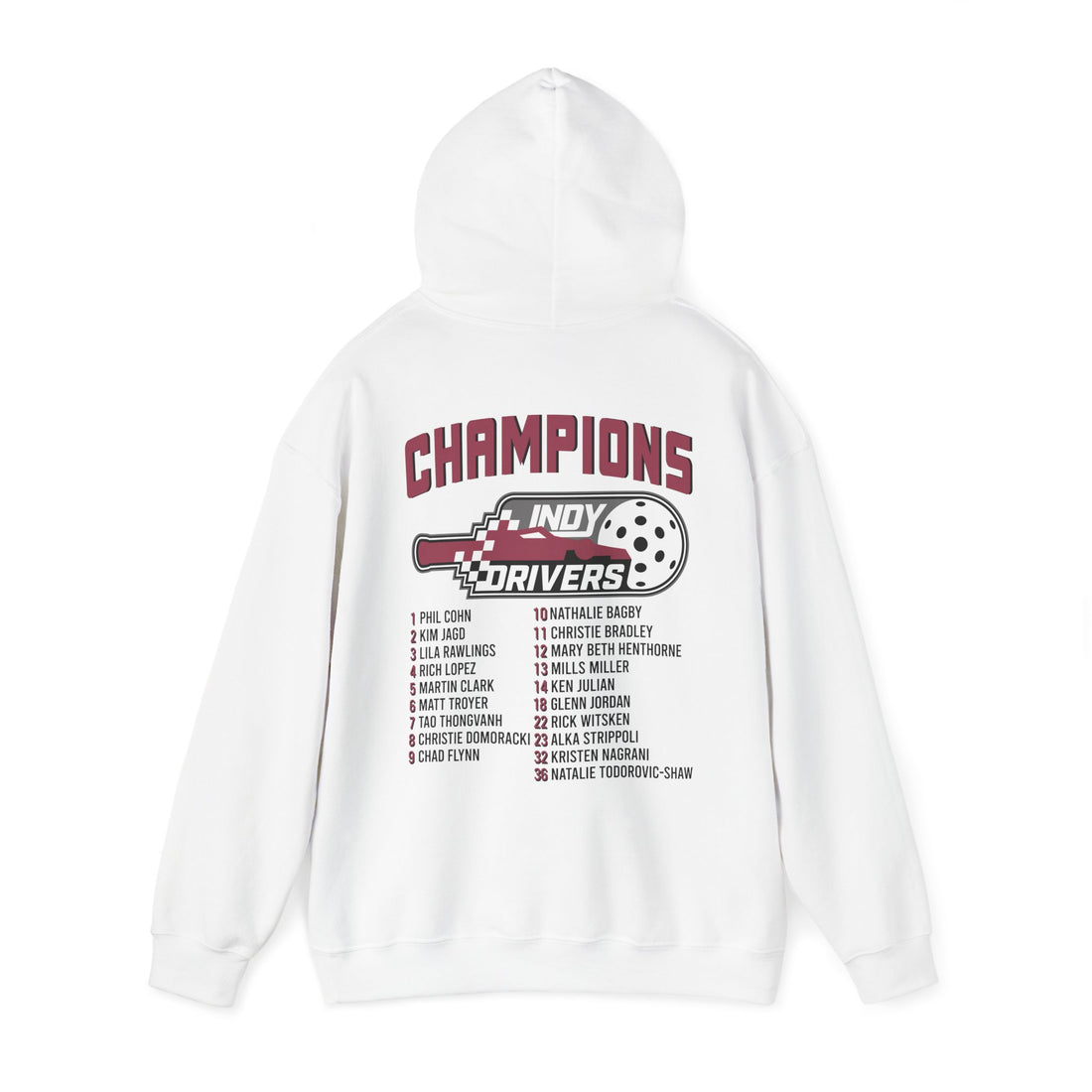 Indy Drivers™ National Pickleball League 2023 Champions Unisex Hooded Sweatshirt!