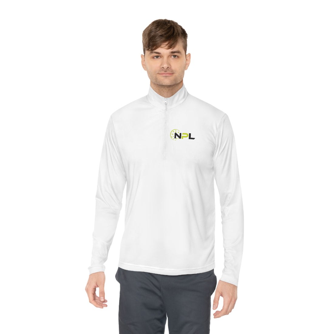 NPL™ Unisex Quarter-Zip Long Sleeve Shirt