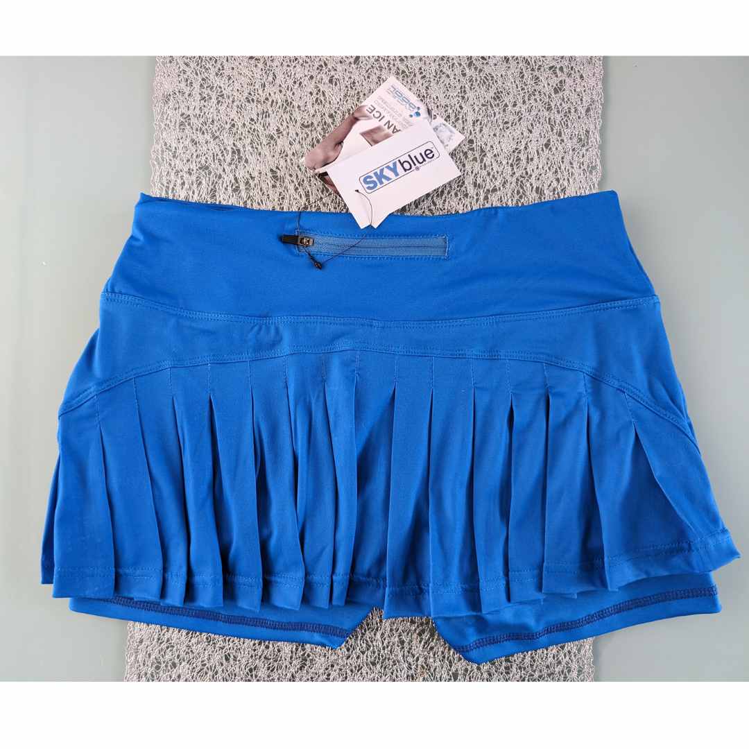 Retro Boca Raton Picklers™ NPL™   Pickleball Skort in Turquoise with 3 pockets  —one-of-a-kind!