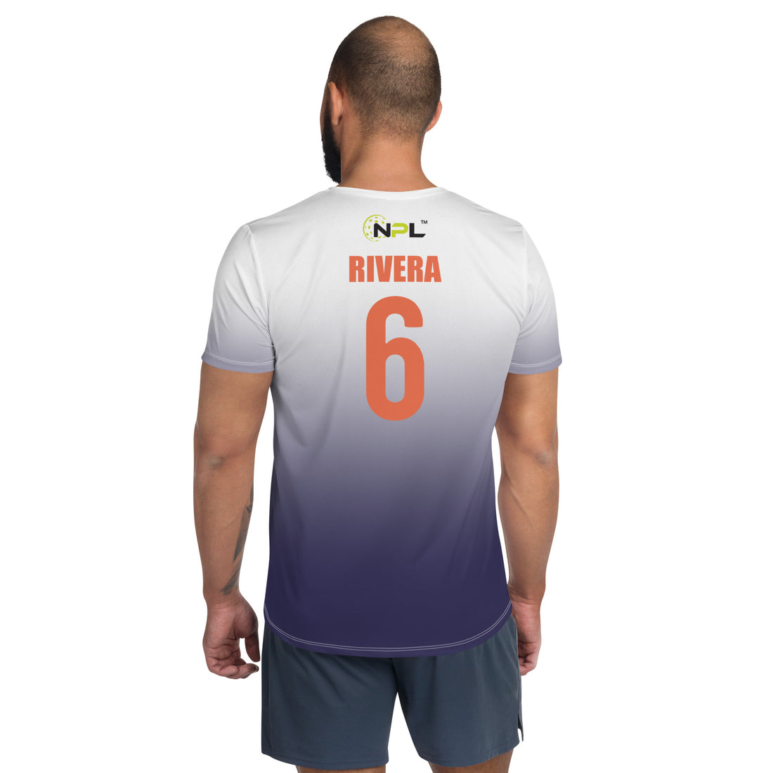 Julio Rivera 6 Naples JBB United™ SKYblue™ 2023 Authentic Jersey, Voilet - Noir Ombre