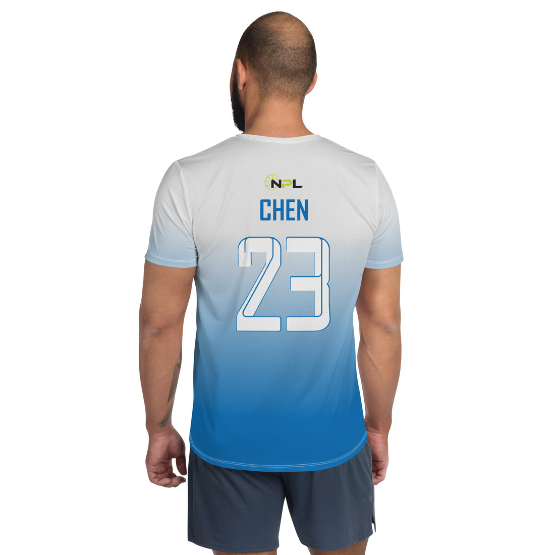 Michael Chen 23 Boca Raton Picklers™ SKYblue™ 2023 Authentic Men's Short Sleeve Jersey