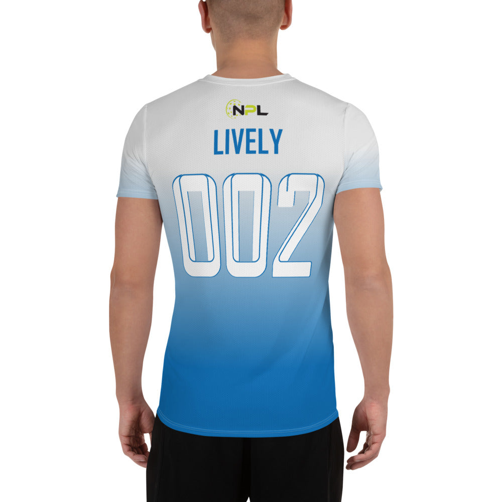 Rich Lively 002 Boca Raton Picklers™ SKYblue™ 2023 Authentic Men's Short Sleeve Jersey