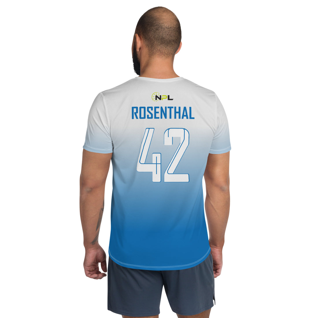 Lee Rosenthal 42 Boca Raton Picklers™ SKYblue™ 2023 Authentic Men's Short Sleeve Jersey