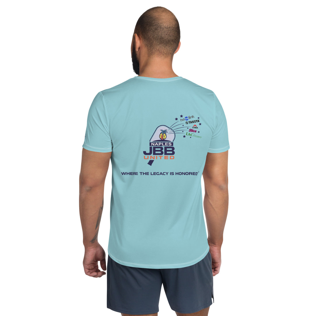 Naples JBB United™ Series of the Stars Men's Training Shirt Where the legacy is honored™ light seafoam green
