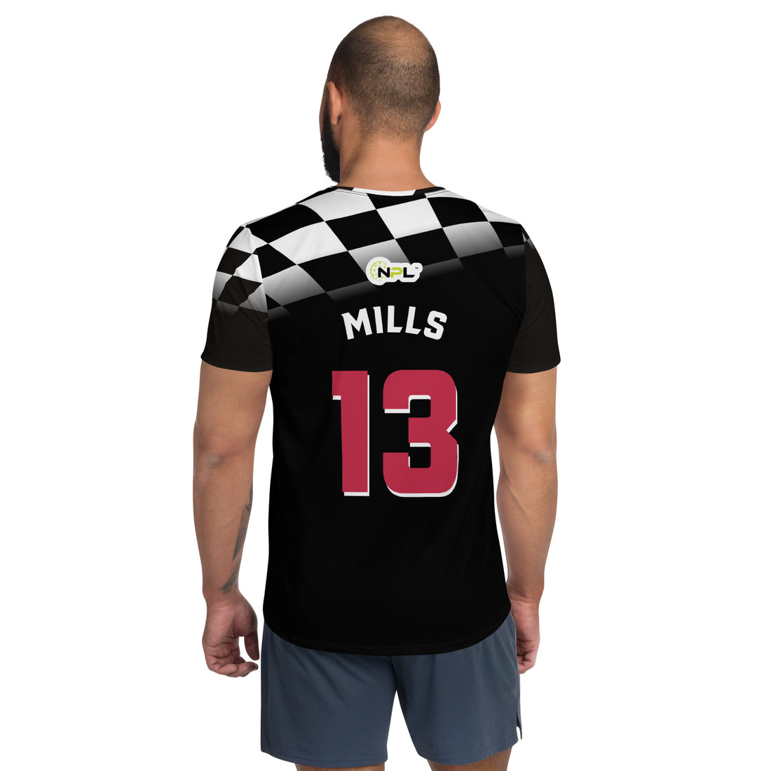 Mills 13, aka Chris Miller, Indy Drivers™ SKYblue™ 2023 Authentic Jersey - Black