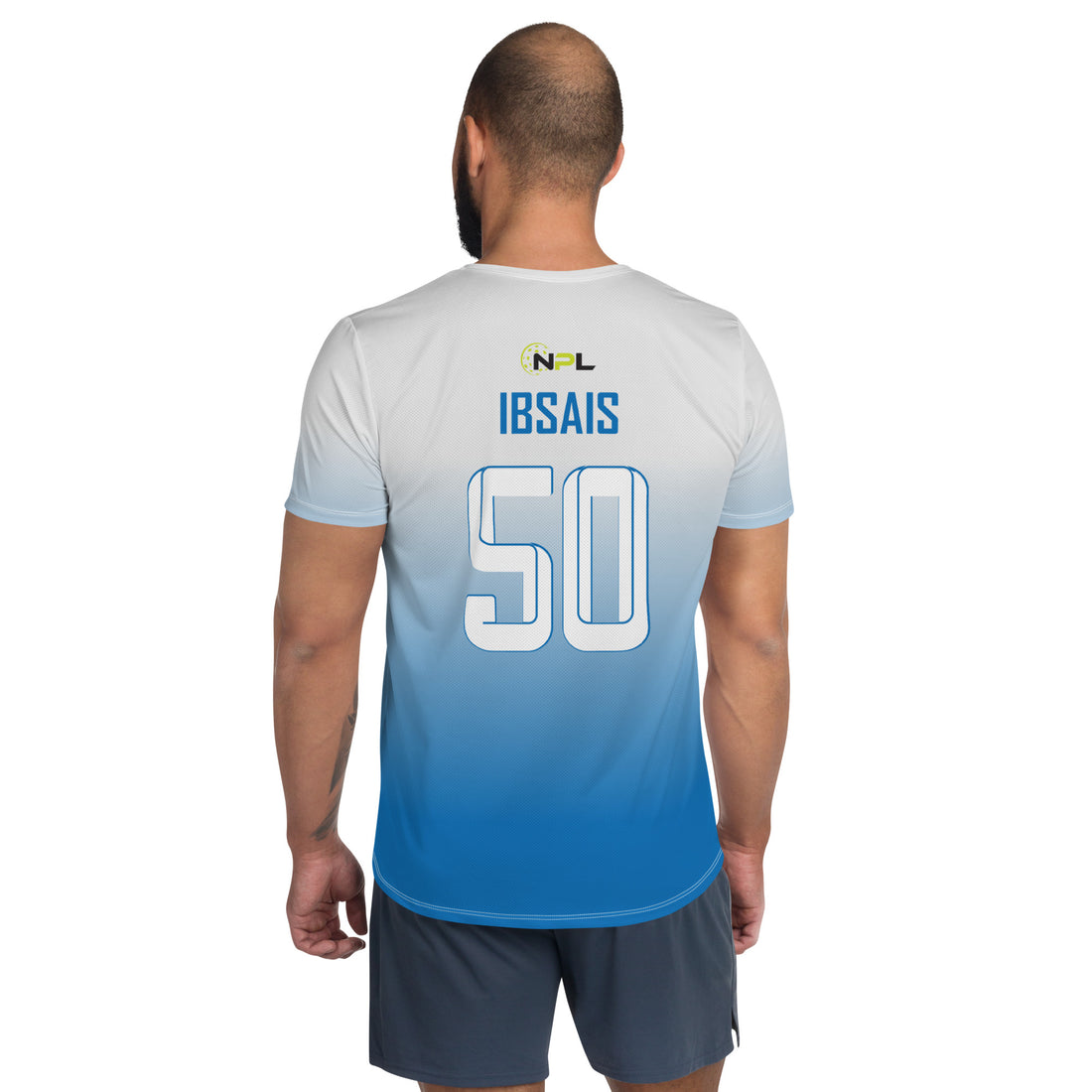 Saed Ibsais 50 Boca Raton Picklers™ SKYblue™ 2023 Authentic Men's Short Sleeve Jersey