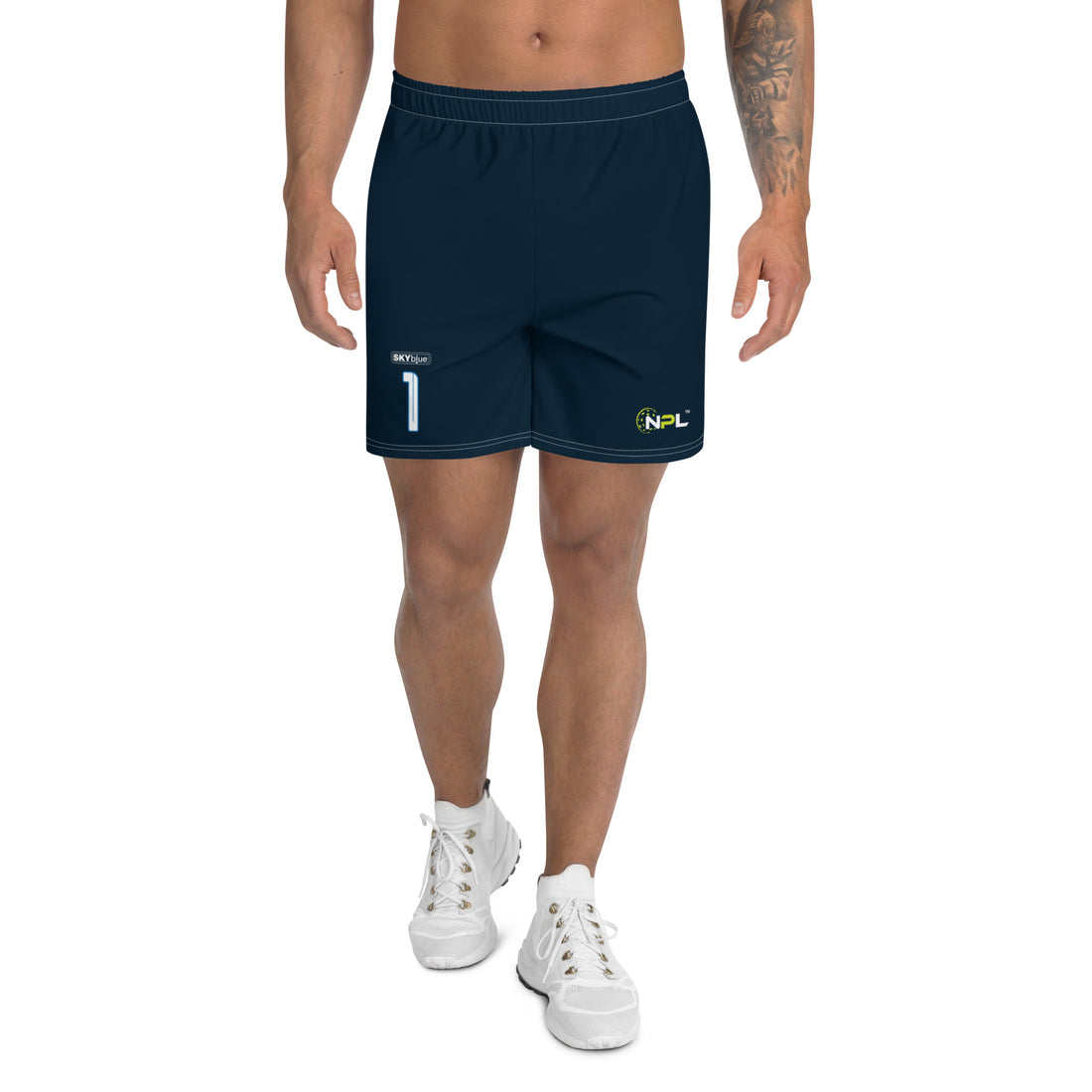 Carl Foster 1 Boca Raton Picklers™ SKYblue™ 2023 Authentic Shorts for Men - Dark Blue