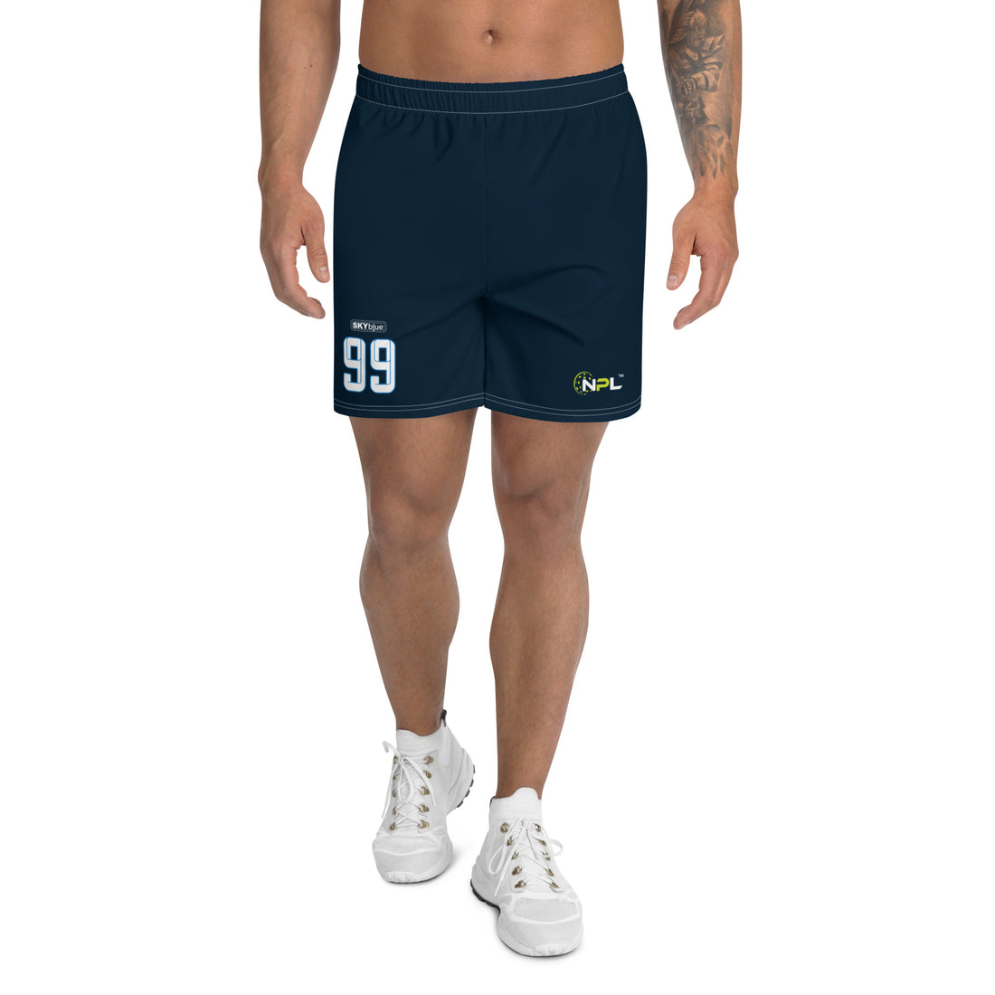 Gerald Alvarado 99 Boca Raton Picklers™ SKYblue™ 2023 Authentic Shorts for Men - Dark Blue