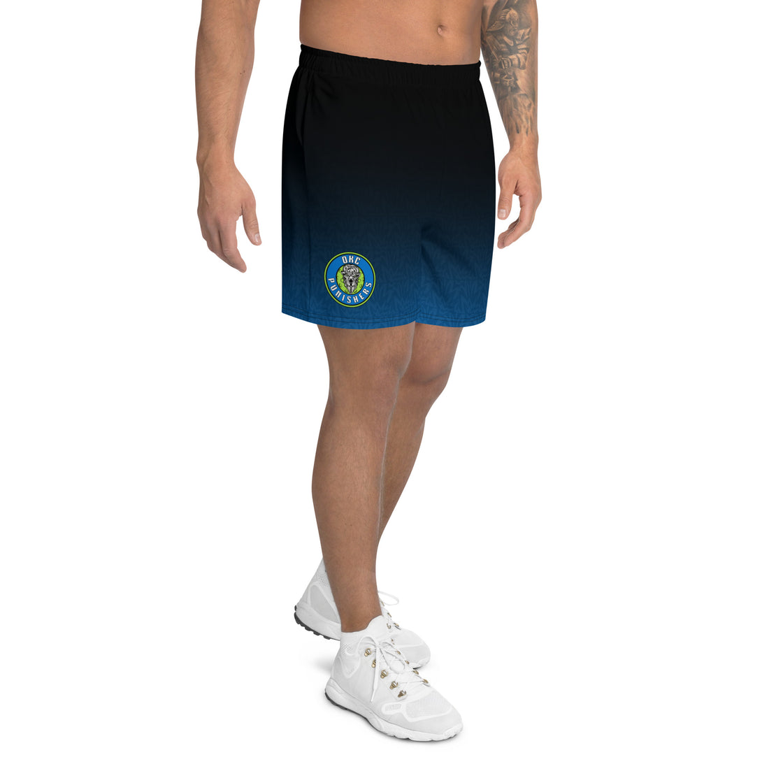 OKC Punishers™ SKYblue™ 2023 Replica Men's Shorts, Black - Turquois Ombre