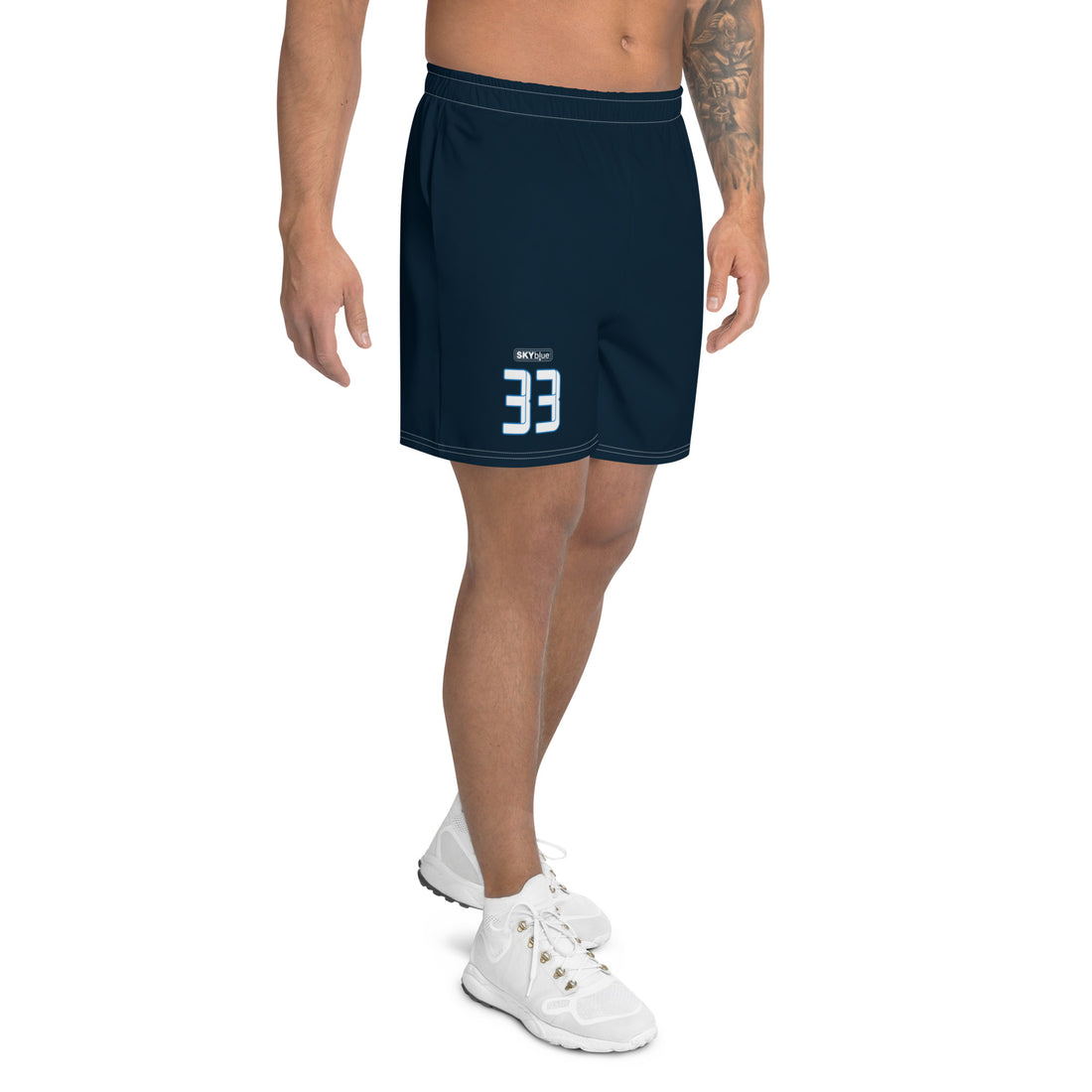 Rick Retamar 33 Boca Raton Picklers™ SKYblue™ 2023 Authentic Shorts for Men - Dark Blue