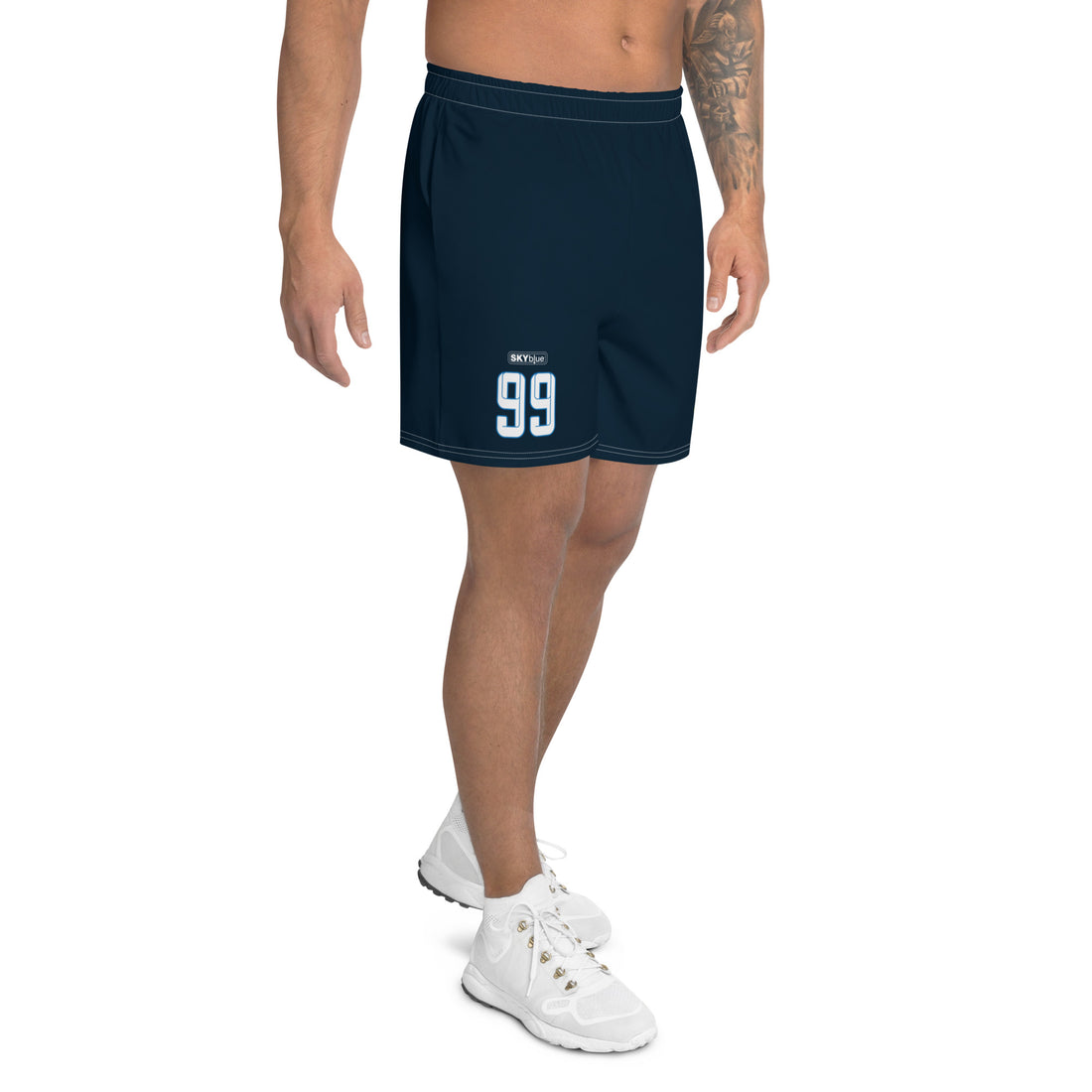 Gerald Alvarado 99 Boca Raton Picklers™ SKYblue™ 2023 Authentic Shorts for Men - Dark Blue