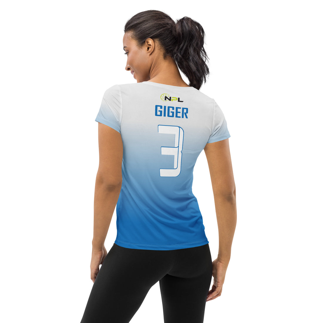 Eileen Giger 3 Boca Raton Picklers™ SKYblue™ 2023 Authentic Women's Short Sleeve Jersey