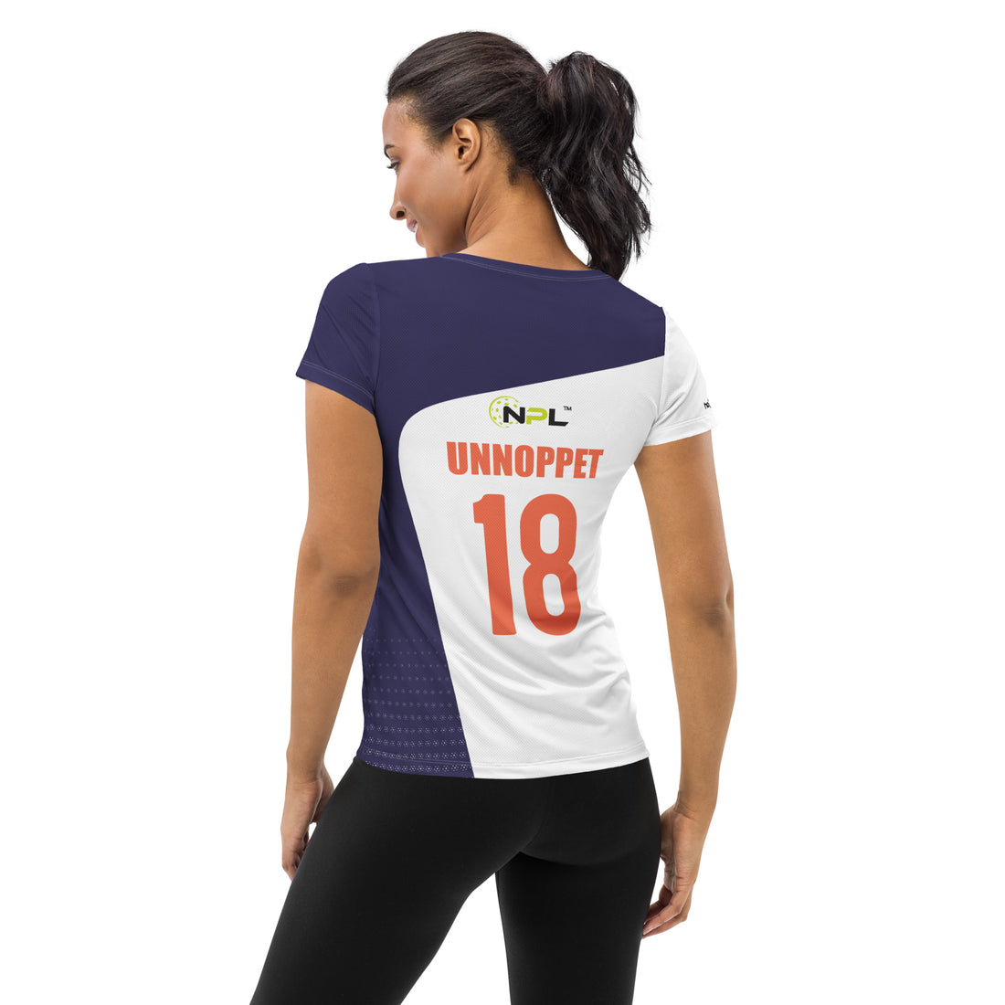 AYE UNNOPPET 18 NAPLES JBB UNITED™ SKYBLUE™  2023 Dual Tone Replica Jersey for Women - White and Violet Noir