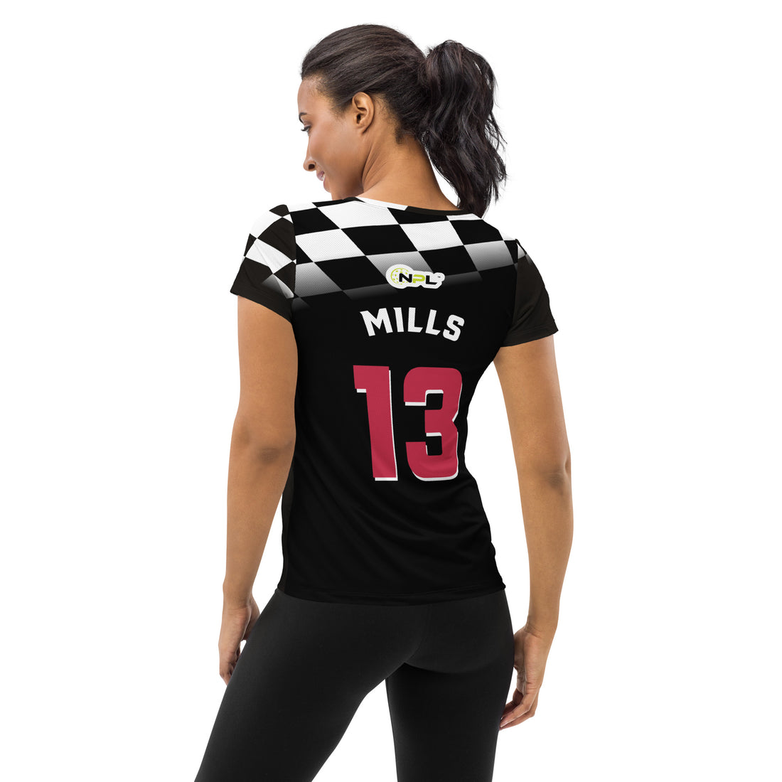 CHRIS MILLS 13, INDY DRIVERS™ 2023 AUTHENTIC SHORT SLEEVE  JERSEY - BLACK