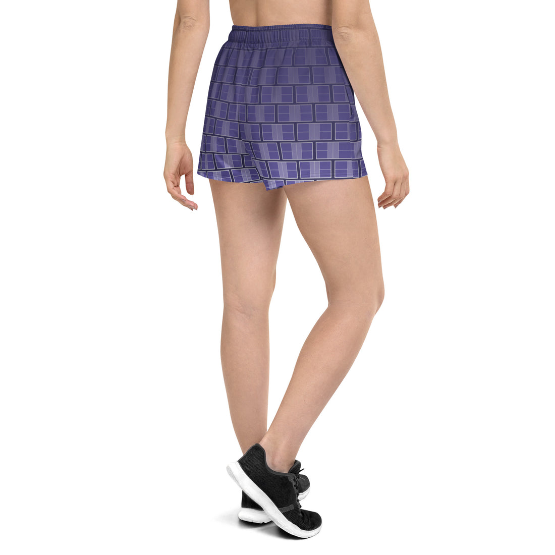 Naples JBB United™ "I campi da Pickleball©" Ombre Violet Noir Women's Shorts with Pockets