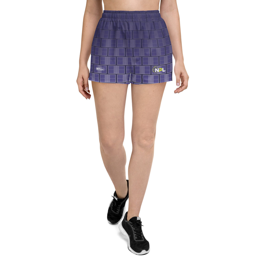 Naples JBB United™ "I campi da Pickleball©" Ombre Violet Noir Women's Shorts with Pockets