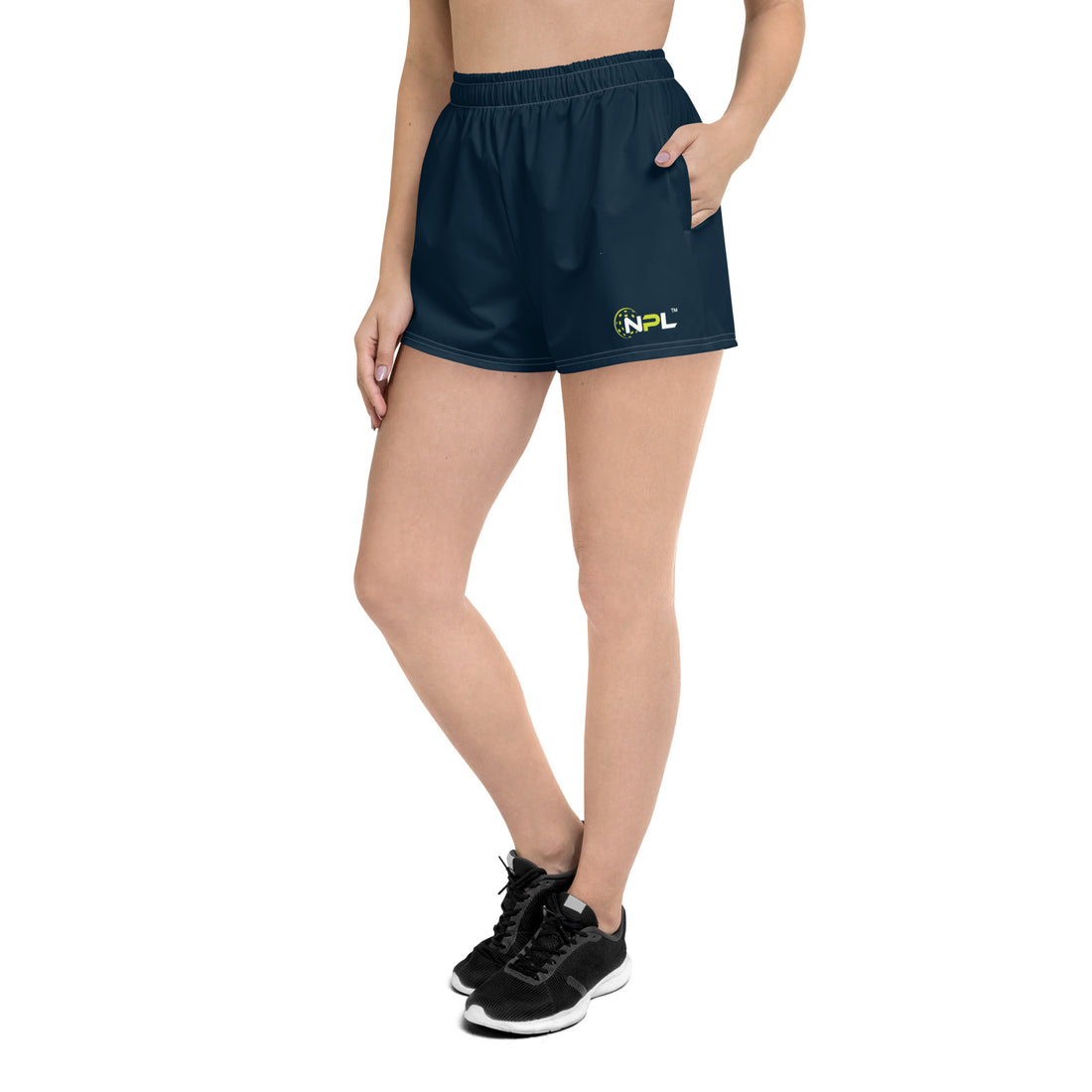 Eileen Giger 3 Boca Raton Picklers™ SKYblue™ 2023 Authentic Shorts for Women - Dark Blue