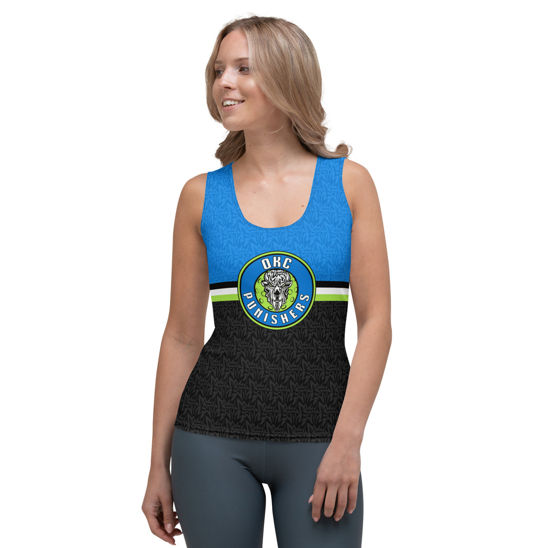 Moira Roush 33 OKC Punishers™ SKYblue 2023 Authentic Tank Jersey