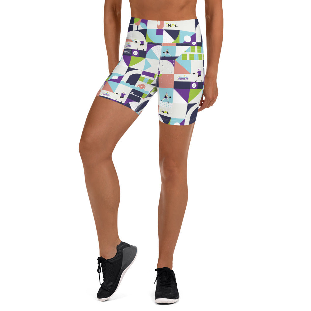 Boca Raton Picklers™ Dink & Drive© High Waisted Women Shorts with UPF 50+