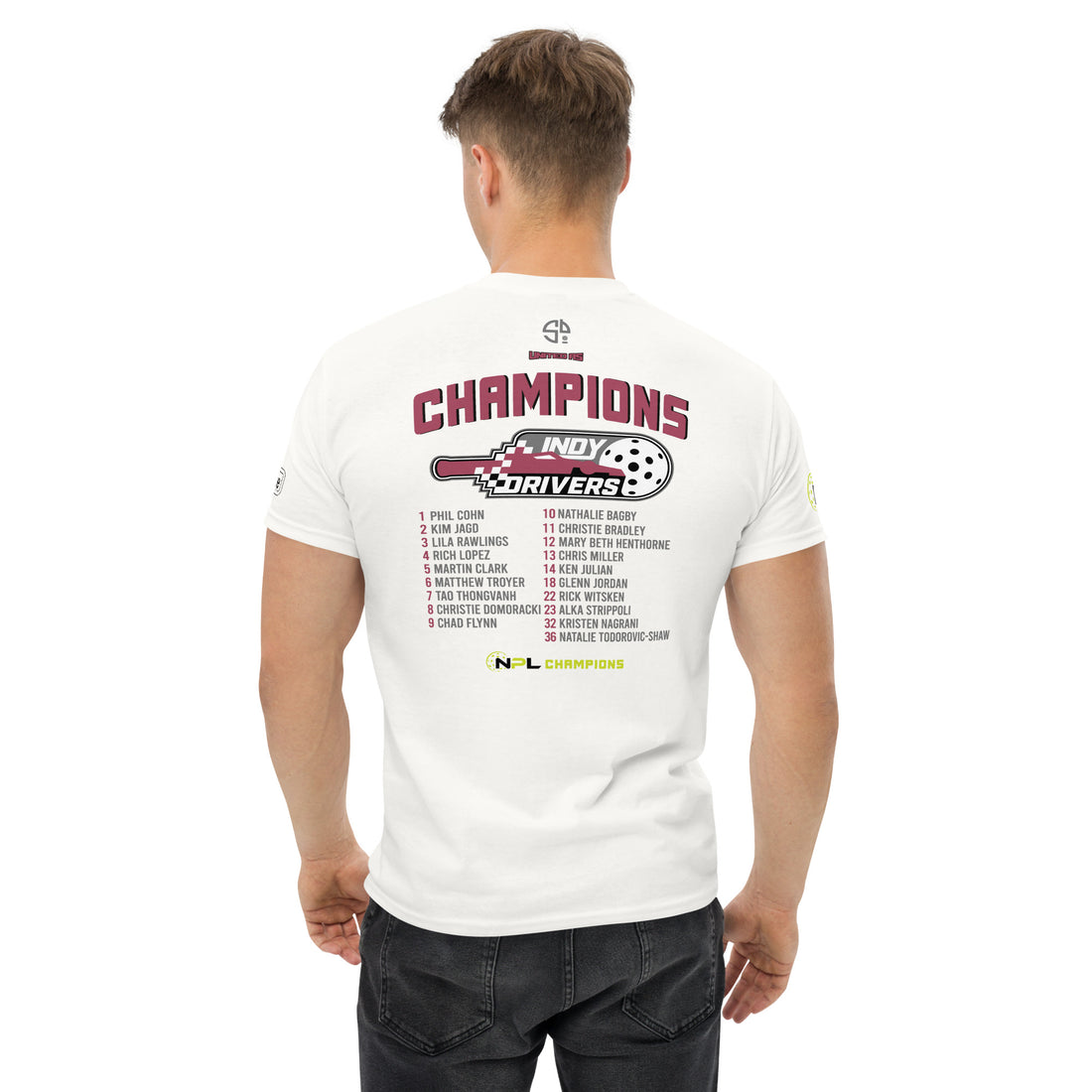 INDY DRIVERS™ NPL 2023 CHAMPIONS MEN'S SHORT SLEEVE Cotton Shirt