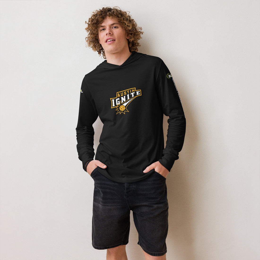 Austin Ignite™ Hooded Long Sleeve Unisex T-Shirt