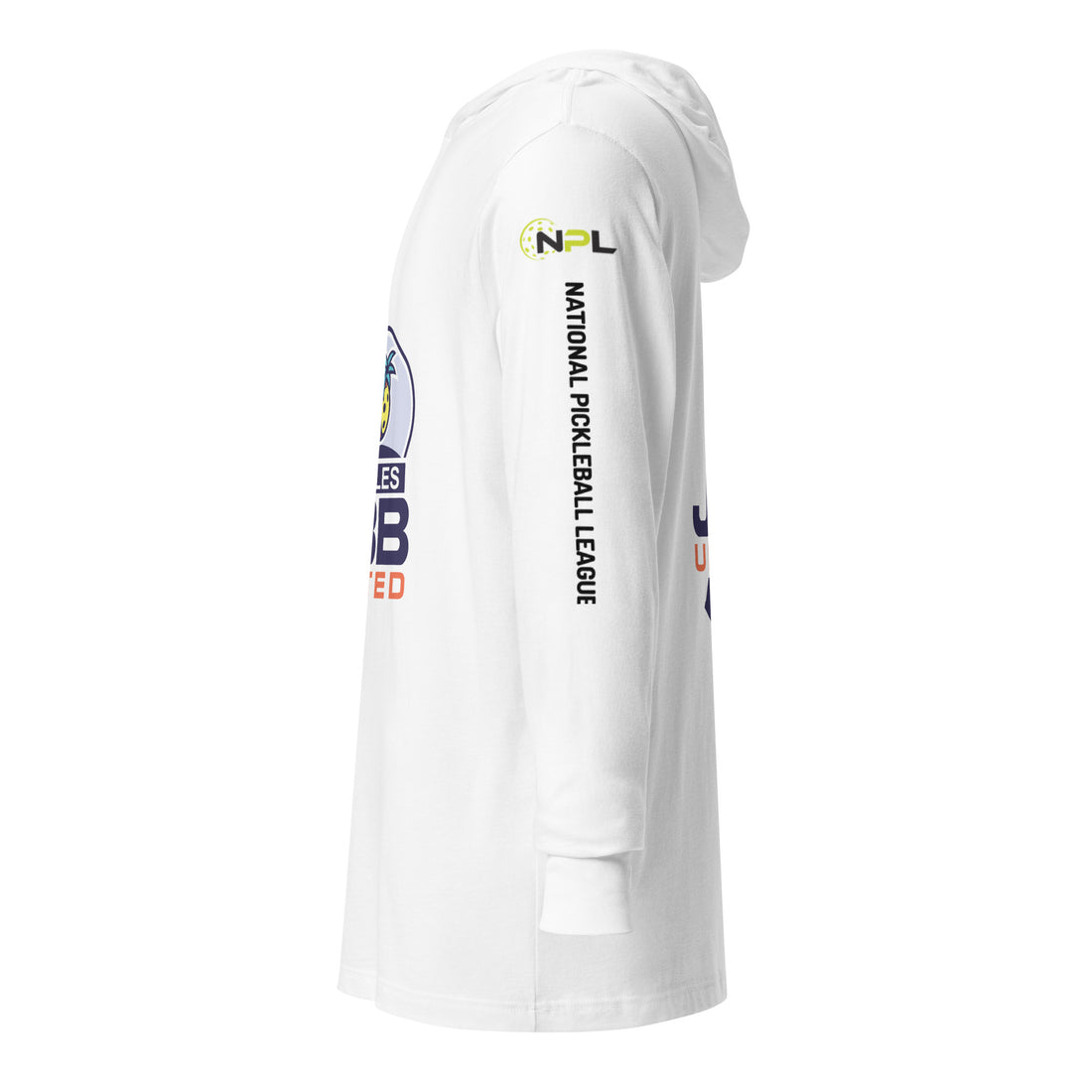 Naples JBB United™ NPL™ Hooded Long Sleeve Unisex T-Shirt, White