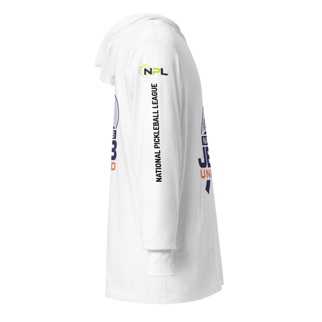 Naples JBB United™ NPL™ Hooded Long Sleeve Unisex T-Shirt, White